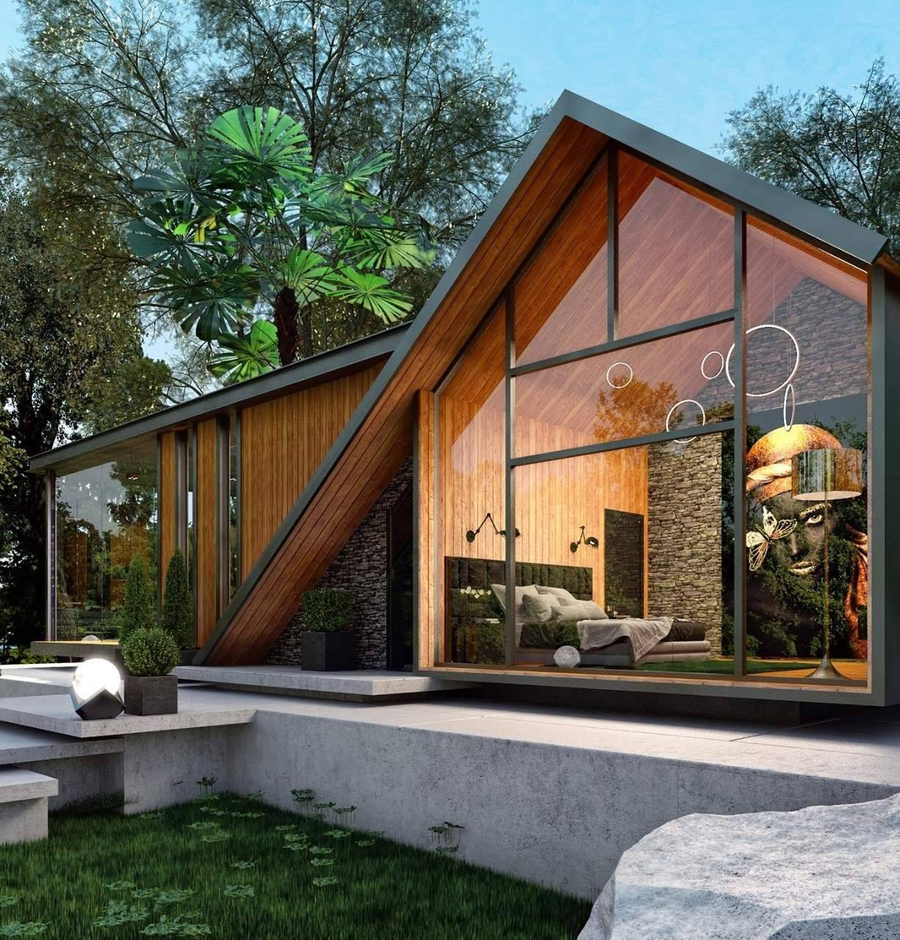 Mẫu nhà tiền chế đơn giản, đẹp, hiện đại nhất